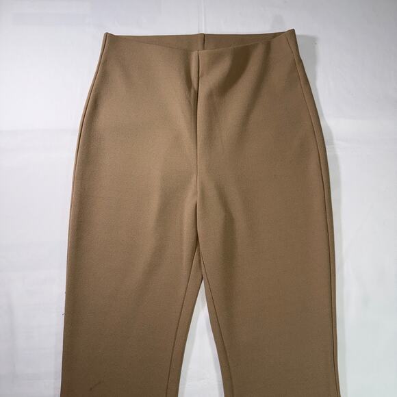 Classic High Waisted Flare Khaki Pants Sz Small Old Money Vibe - Picture 5 of 5